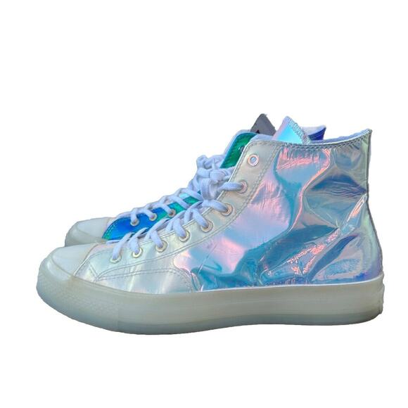 Converse Chuck 70 High Top White Iridescent Mens Size 12. 163786C - Picture 3 of 13